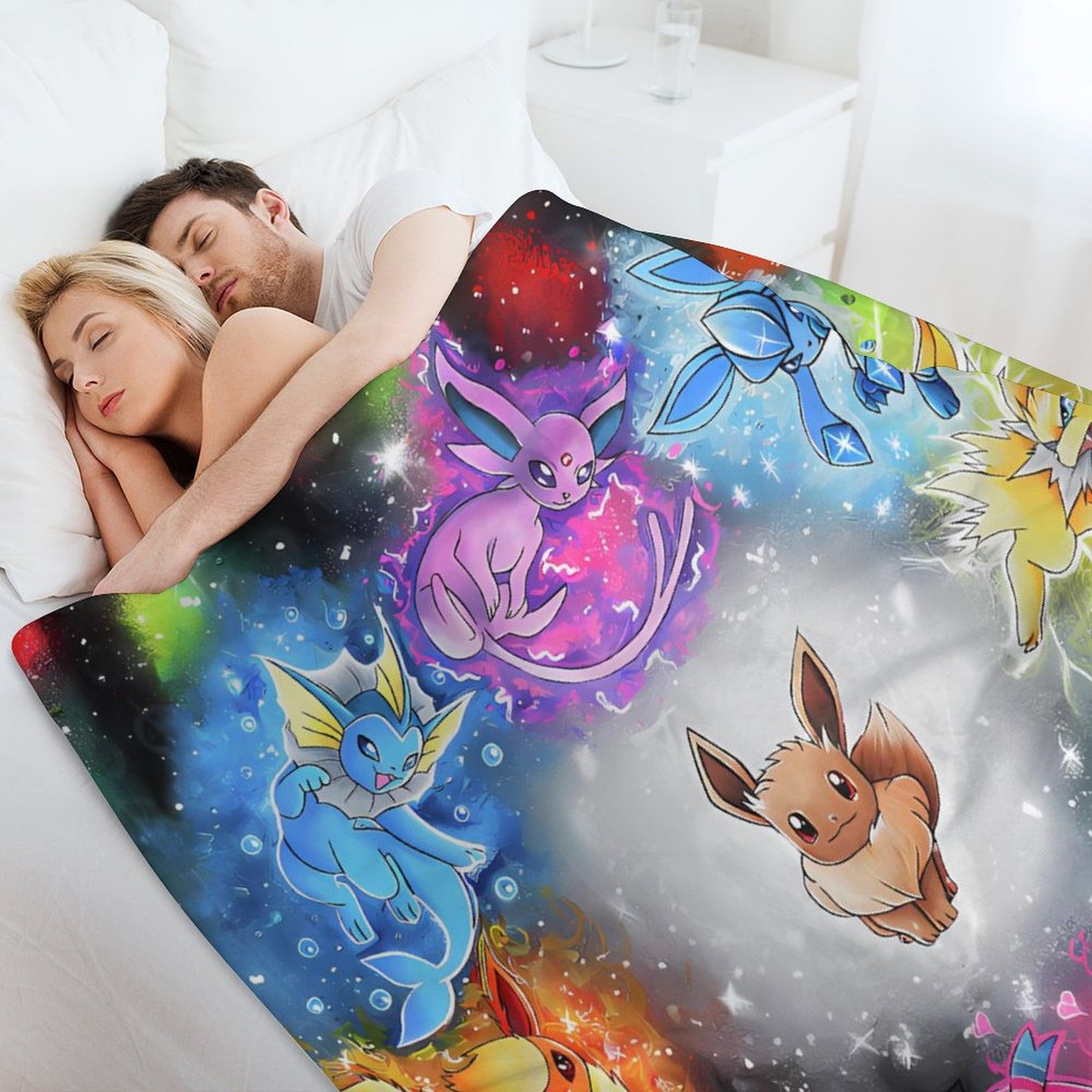 Eevee Blanket Super Soft Throw Blanket Lightweight Blanket for Men Women Friend Family Warm Throw Blankets for Couch Sofa Bed Birthday Christmas Fathers Day Gift
