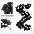 thumbnail image 4 of ZOELNIC2 Pack Maple Leaf Garland,Artificial Black Vine Hanging Fall Leave Vines Artificial Autumn Foliage Garland for Thanksgiving Decor,5.9ft, Black, 4 of 6