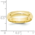 thumbnail image 3 of 10K Yellow Gold 10Ky 5mm Half Round With Edge Band Size 9.5 Made In United States 1hre050-9.5, 3 of 5