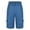 Blue, variant on OSOLU Solid Color Mens Cargo Shorts Trend Athleisure Loose Micro Elastic Knee Length Daily Relaxed Fit Breathable Workout Training Joggers Bottoms