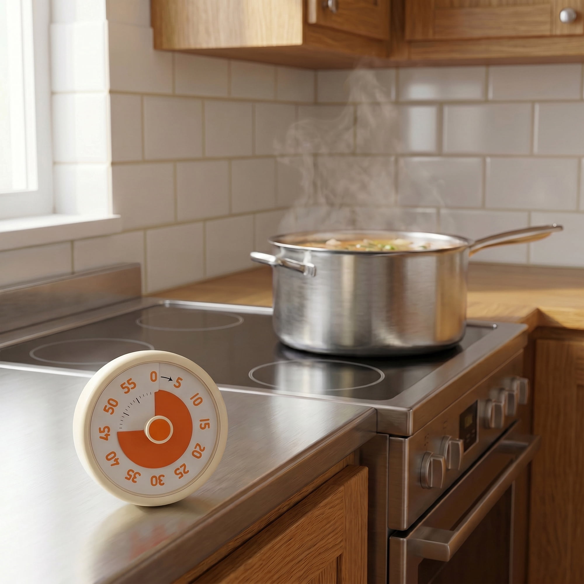 Unique Bargains 60 Minute Kitchen Digital Visual Timer Yellow-A