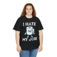 thumbnail image 5 of DJH Apparel | I Hate My Job Toilet Paper Roll Funny  Unisex T-Shirt, 5 of 7