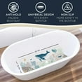 thumbnail image 2 of Homerella Baby Bath Tub Mat | Anti Mold Mildew Resistant Non Slip Kids and Adult Bath Tub Shower Mats | 40x16 inch Long with Suction Cups for Secure Grip Hooks for Storage & Drying | Machine Washable, 2 of 5