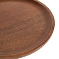 thumbnail image 3 of Kate and Laurel Xyler Round Wood and Metal Drink Table, 10 x 10 x 24, Walnut Brown Wood and Antique Brass, Mid-Century Plant Pedestal Table for Storage and Display, 3 of 7