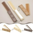 thumbnail image 4 of ZOUBAOQ Convenient To Carry Foldable Hair Comb Hair Care Tools 3 Color Options Hair Head Massager Comb Folding Mirror Comb 2-in-1 Dual Function Chocolate Cookie Design Portable Hair Brush, 4 of 8