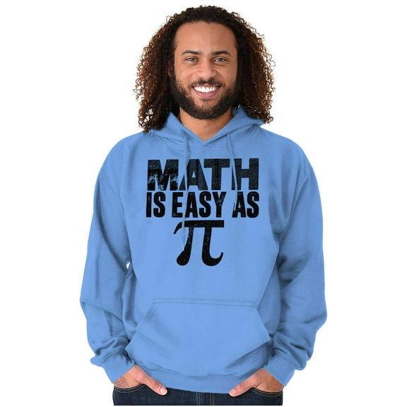 Math Is Easy As Funny Teacher Nerdy Unisex Plus Fleece Graphic Hoodie Brisco Brands 2X