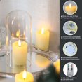 thumbnail image 2 of Velas votivas sin llama Lezonic con control remoto y temporizador, paquete de 6, 2 of 9