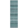 thumbnail image 2 of Addison Rugs Chantille Indoor/Outdoor Transitional Stripes Teal Washable Runner Rug, 2'3" x 7'6", 2 of 6