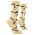 thumbnail image 3 of Cool Socks Monkeys Fun Print Novelty Crew Socks for Women, Size 5-10, 3 of 6