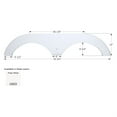 thumbnail image 2 of ICON 12033 Tandem Axle Fender Skirt FS2033 for Forest River - Polar White, 2 of 2