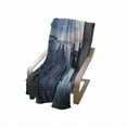 thumbnail image 4 of Maritime Soft Flannel Fleece Throw Blanket, Calm Ocean at Sunrise Wooden Rustic Pier and Lighthouse Picture, Cozy Plush for Indoor and Outdoor Use, 50" x 70", Dark Brown Slate Blue, by Ambesonne, 4 of 6