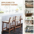 thumbnail image 4 of Dycanpo 24” Bar Stools Set of 2, Faux Leather Woven for Home Kitchen, White, 4 of 9