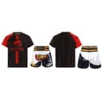 thumbnail image 5 of Doomiva Kids Boys Mixed Martial Arts MMA Boxer Costume Short Sleeve Boxing T-shirt Sports Tops with Shorts Tracksuit Red&White&Black 10, 5 of 6