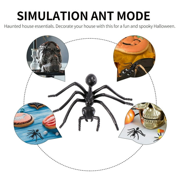 Pack De 20 Hormigas Falsas De PVC – Réplicas Realistas De Insectos Para Decoración De Halloween, Bromas, Fiestas Y Juegos De Simulación