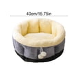 thumbnail image 3 of Soothing Dog and Cat Bed – Warm, Soft, Round Fluffy Faux Fur Pet Bed, Comfortable Cushion for Small, Medium & Large Dogs and Cats, 3 of 7