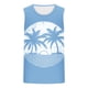 thumbnail image 4 of Hombres Moda Casual sin Mangas Impresión Suéter Cuello Redondo Tanque Deportivo, 4 of 4