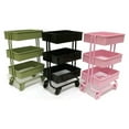 thumbnail image 3 of JUNTEX Mini Trolley Floor Storage Rack with Wheel Dollhouse Miniature Furniture Shelf Bookshelf Storage Display Rack Decoration, 3 of 19
