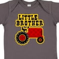 thumbnail image 4 of Inktastic Red Tractor Little Brother Boys Baby Bodysuit, 4 of 5