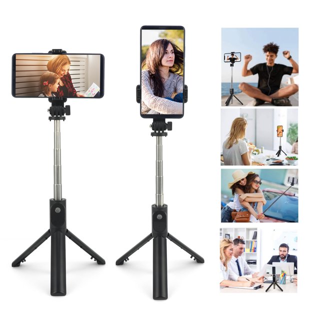 Trípode/Palo Selfie, Palo Selfie Extensible, Ahorro De Espacio Para Teléfono Móvil Portátil