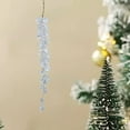 thumbnail image 4 of PRETXORVE Christmas Decor, Christmas Tree Decorations, Transparent Acrylic Snowflake Crystal Ice Lamp Bead Water Drop Hanging Beaded Christmas Tree Decoration, 4 of 6