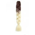 thumbnail image 1 of Nvzi Extensiones de cabello para trenzar para mujer, 3 paquetes de 100 g/paquete, 60 cm (24 pulgadas), cabello sintético resistente al calor para trenzas de ganchillo, de castaño a rubio., 1 of 2