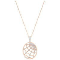 Swarovski Precisely White Rose-gold Tone Plated Women's Necklace