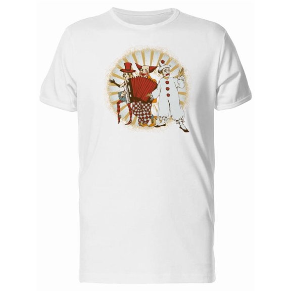 Circus Clowns Designs T-Shirt Men -Image by Shutterstock, Male Small