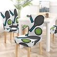 thumbnail image 5 of HATIART Housse de Chaise Extensible de Sport de Balle de Tennis Protecteur de Siège pour Salle à Manger Hôtel Mariage Fête Ensemble de 4, 5 of 5
