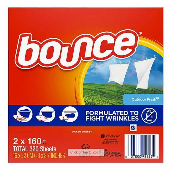 Bounce Outdoor Fresh Dryer Sheets, 2 pk./160 ct.