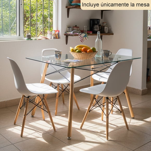 Mesa de Comedor Rectángulo Mesa Vidrio ZAPPA (120*70*72cm)(Solo tabla) FurnitureR Minimalista