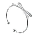 thumbnail image 1 of Pulsera ajustable jinwen de lazo de cobre para mujer Plata, 1 of 8