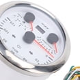 thumbnail image 3 of BIMZUC 3 in 1 GPS Speedometer Tachometer Fuel Level Gauge 3.375 inches / 85mm 120MPH 8000RPM 7 Color Backlight for RV Yacht Truck White Dial Silver Bezel, 3 of 9