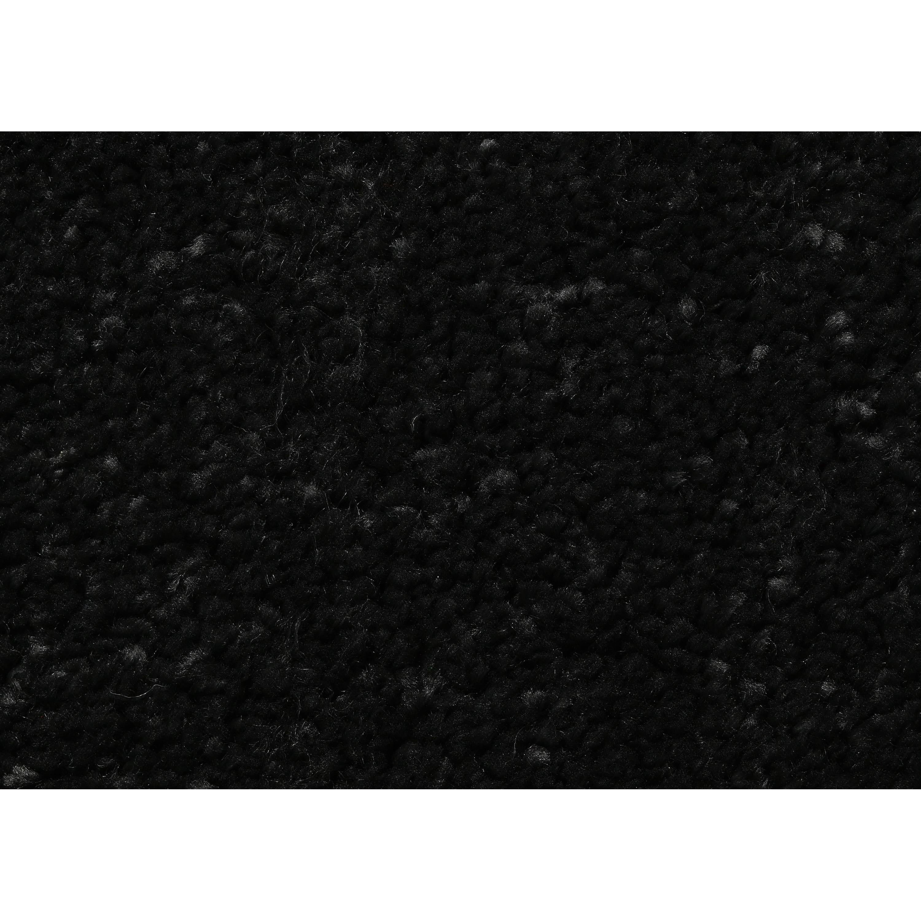 Garland Rug Gramercy Washable Polypropylene Black Bath Rug, 20" x 34"