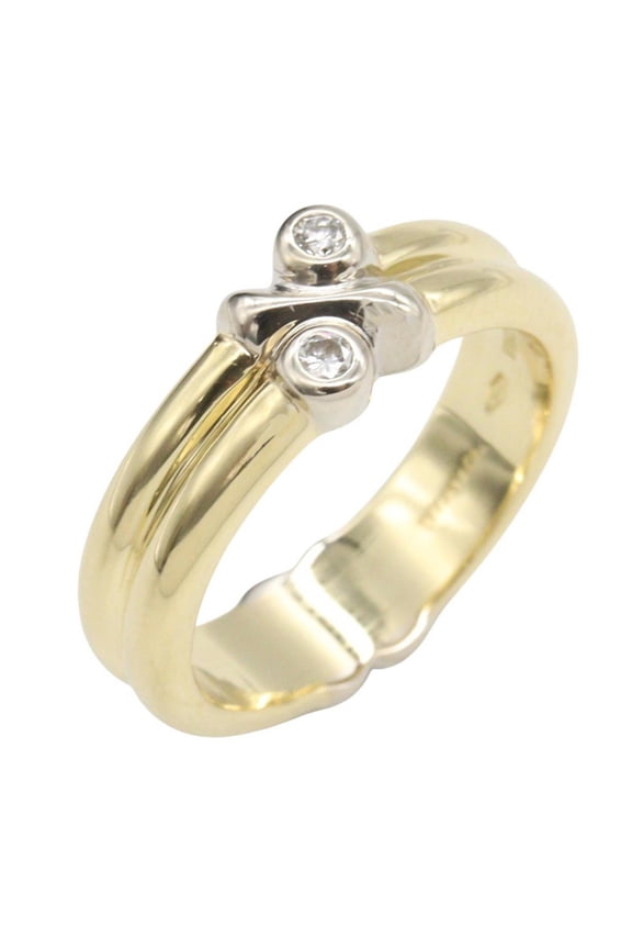 Pre-Owned Tiffany & Co. Signature Diamond Ring - Ring/Finger Jewelry 18K (Yellow Gold) / 18KWG...