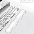 thumbnail image 2 of Soft Keyboard Wrist Rest Pad, 14.17" Comfort Cool Silicone Gel Cushion, Typing Gaming Wrist Pain Relief Support Pad for MacBook Magic Keyboard Other Keyboards Office & Home Accessories, 2 of 6
