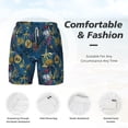 thumbnail image 5 of Lsque Mens Swim Trunks Halloween Elements Pattern - Bathing Suit Compression Liner - Beach Swim Shorts Swimwear - (S-3XL) - Stretch Quick Dry -Small, 5 of 9