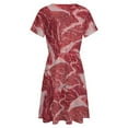 thumbnail image 5 of Meat Sundress Short Sleeve Dress Summer Women Clothes Dress for Women Dresses, 5 of 7