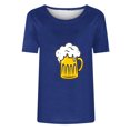 thumbnail image 4 of Fiudx Ropa de Mujer Camiseta de Manga Corta con Cuello Redondo y Estampado Informal de Oktoberfest para Mujer, Top/Camisa de Manga Corta con Cuello Redondo, 4 of 4