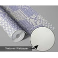 thumbnail image 6 of S4Sassy Patchwork Wallpaper - Purple Walls Covering, 25" x 240" Self-Adhesive Vinyl Wall Paper, Wallwrap, Easy DIY Walls Covering For Boho aesthetic wall decor, Living Room, Living Spaces, 6 of 9