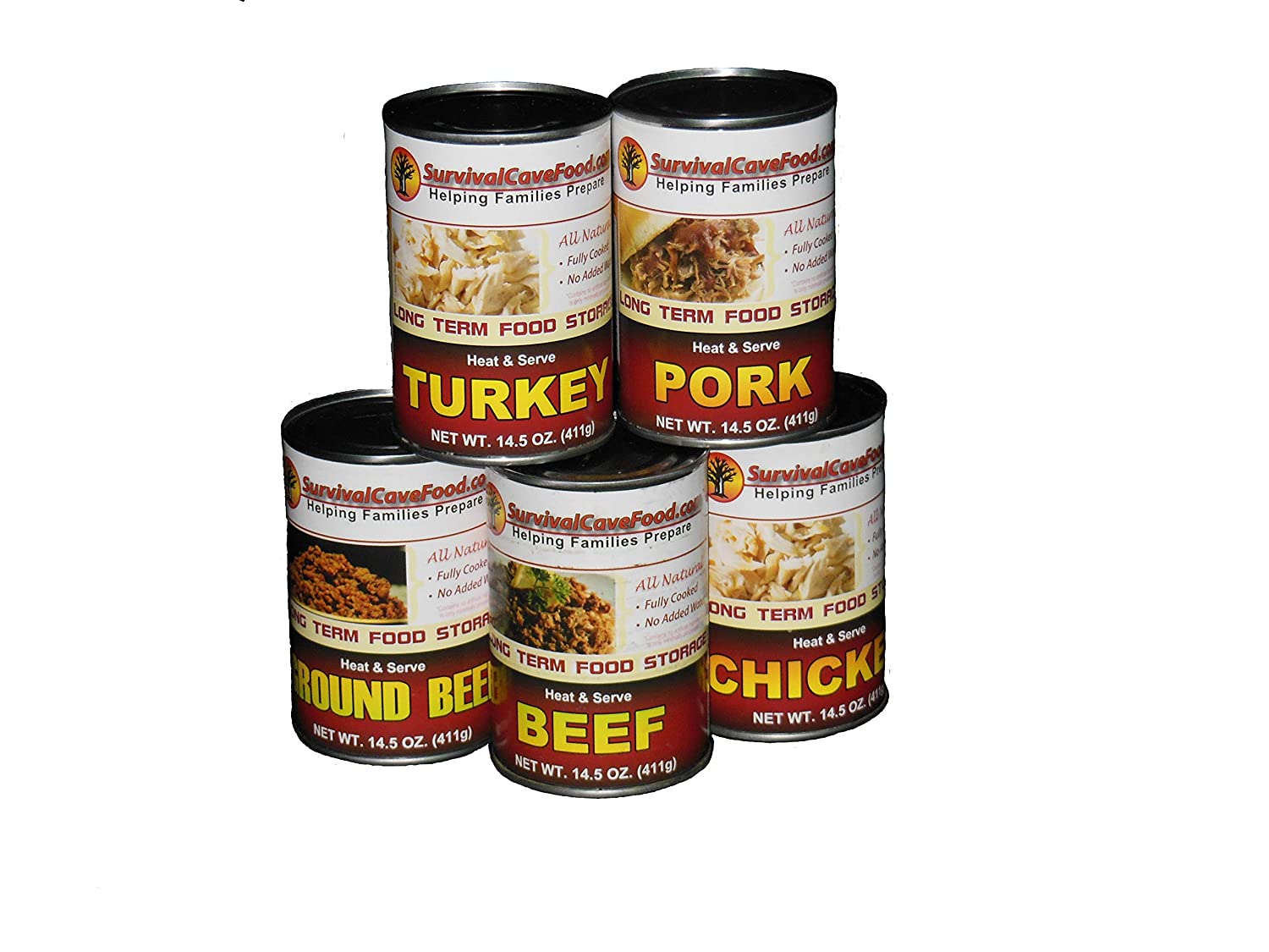 Survival Food Long Term Storage Emergency Food Ready to Eat Canned Meat Combo Sampler Pack 14