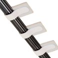 thumbnail image 4 of Cable Management Kit with Reusable Hook and Loop Ties and Self Adhesive Wire Clips, Desktop Cord Organizer for Home Office Computer and Data Cables White, 4 of 4
