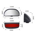 thumbnail image 3 of Punto Ciego Del Espejo Lateral Espejo retrovisor auxiliar para coche, espejo de estacionamiento, espejos laterales para punto ciego (negro), 3 of 3