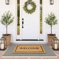 thumbnail image 2 of iOhouze Outdoor Rugs Cotton Striped Area Rug 3x5 ft Washable Indoor Outdoor Non Slip Floor Carpet Rug, 2 of 7