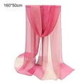 thumbnail image 6 of Sunscreen Ultrathin See-through Rectangle Chiffon Scarf Summer Gradient Color Long Shawl Costume Accessories, 6 of 8