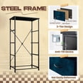 thumbnail image 4 of Dresser for Bedroom with 4 Storage Drawers navy blue ink watercolor stains Dressers Chest of Drawers Steel Framed Fabric Closet Organizers for Dorm Entryway, 4 of 8