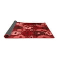 thumbnail image 2 of Ahgly Company Indoor Round Abstract Red Modern Area Rugs, 4' Round, 2 of 4