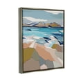thumbnail image 3 of Stupell Industries Rocky Ocean Shore Beach Landscape Graphic Art Luster Gray Floating Framed Canvas Print Wall Art, Design by Nikita Jariwala, 3 of 6