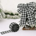 thumbnail image 4 of 3 rollos de cinta de arpillera con alambre a cuadros, cinta de cuadros vichy para envolver para manualidades de árboles de Navidad, 4 of 5