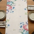 thumbnail image 5 of Table Runners 72 Inches Long Dress Scarves, Gnomes Easter Farmhouse Kitchen Table Runner, Coffee Tablerunners, Colorful Spring Floral Weeping Eggs Rustic 16x72 Inch, 5 of 9