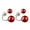 Red, variant on Opvise Fashion Women Double Sided Faux Agate Ear Jacket Earrings Party Jewelry Gift